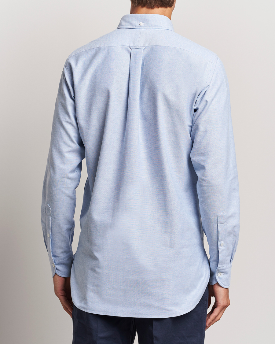 Hombres | Camisas | Drake's | Button Down Oxford Shirt Blue