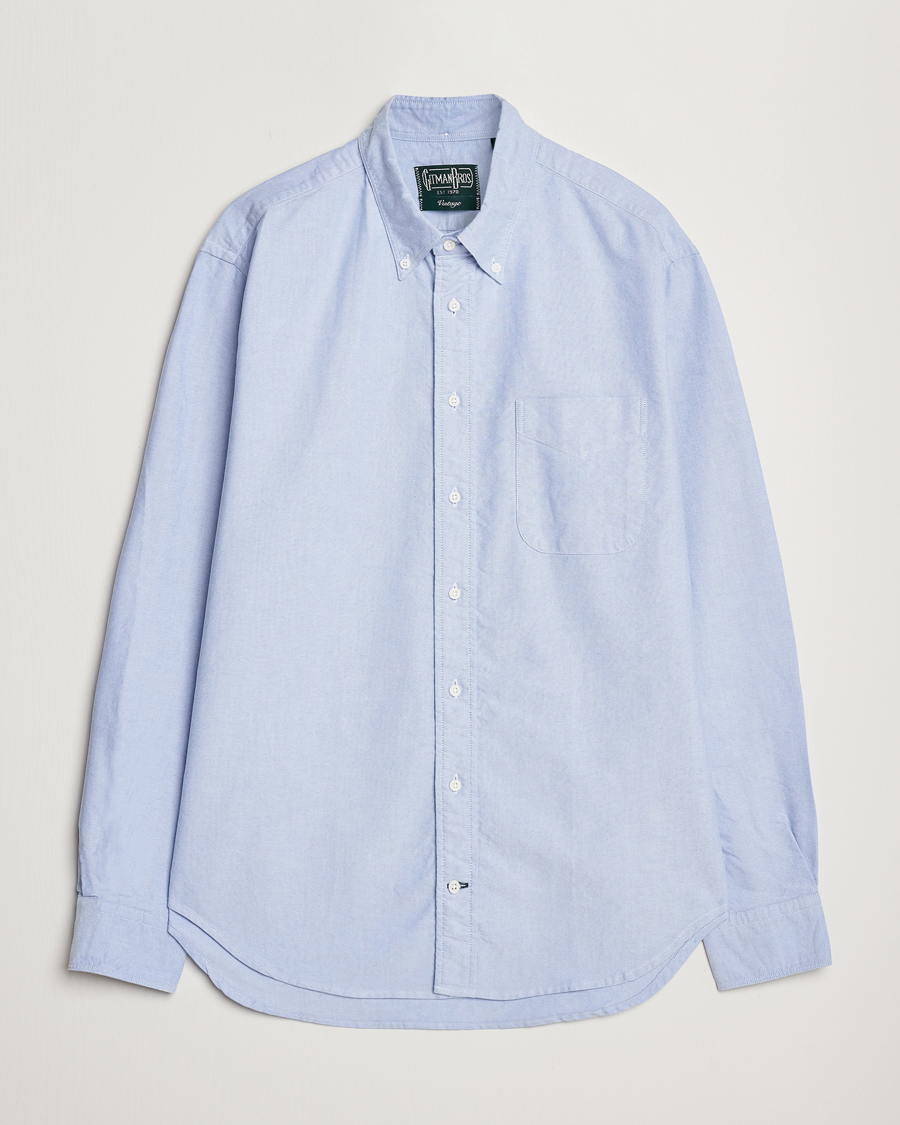 Hombres | Camisas | Gitman Vintage | Button Down Oxford Shirt Light Blue