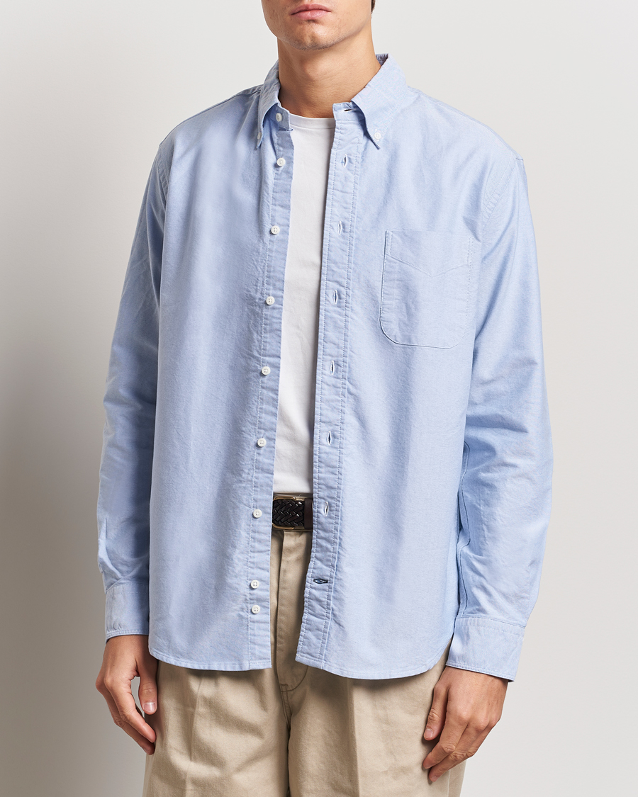Hombres | Camisas | Gitman Vintage | Button Down Oxford Shirt Light Blue