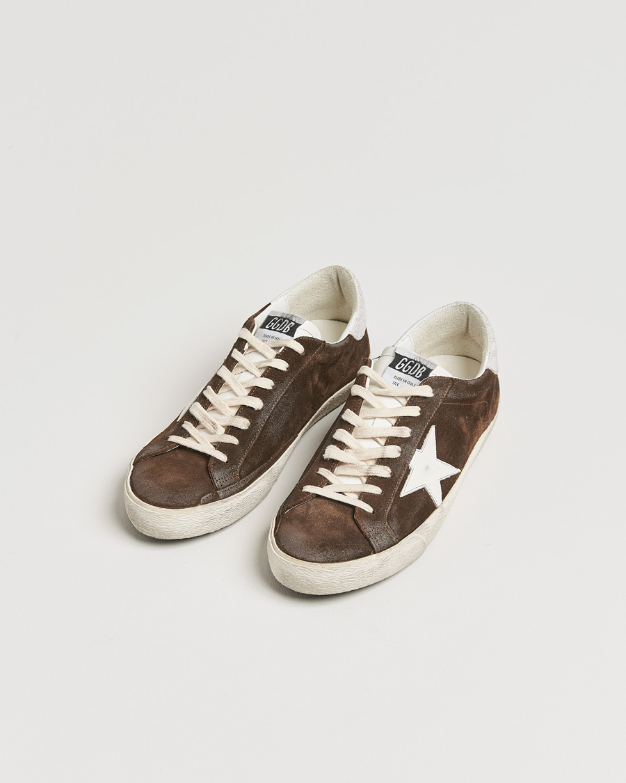 Hombres | Golden Goose Super-Star Sneakers Dark Brown | Golden Goose | Super-Star Sneakers Dark Brown