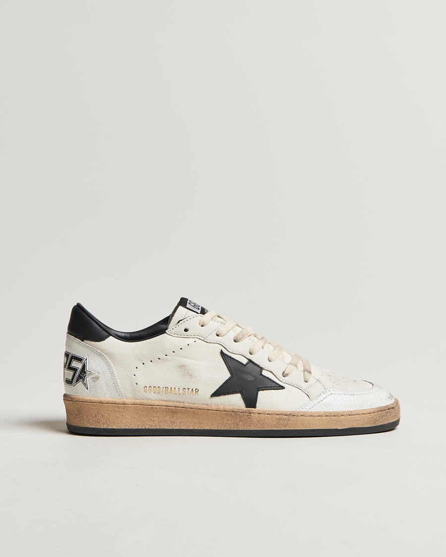 Hombres | Golden Goose Ball Star Sneakers White/Black | Golden Goose | Ball Star Sneakers White/Black