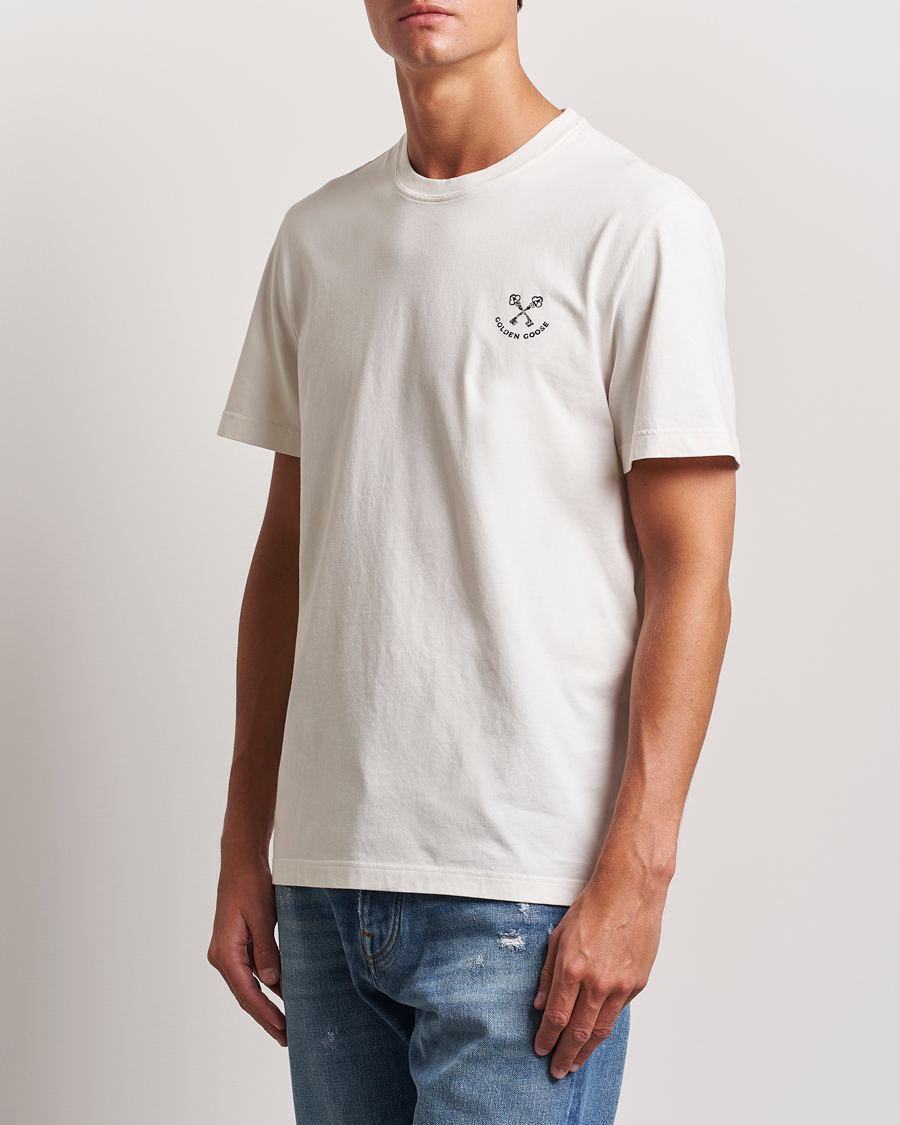 Hombres | Camisetas | Golden Goose | Journey Short Sleeve T-Shirt Heritage White
