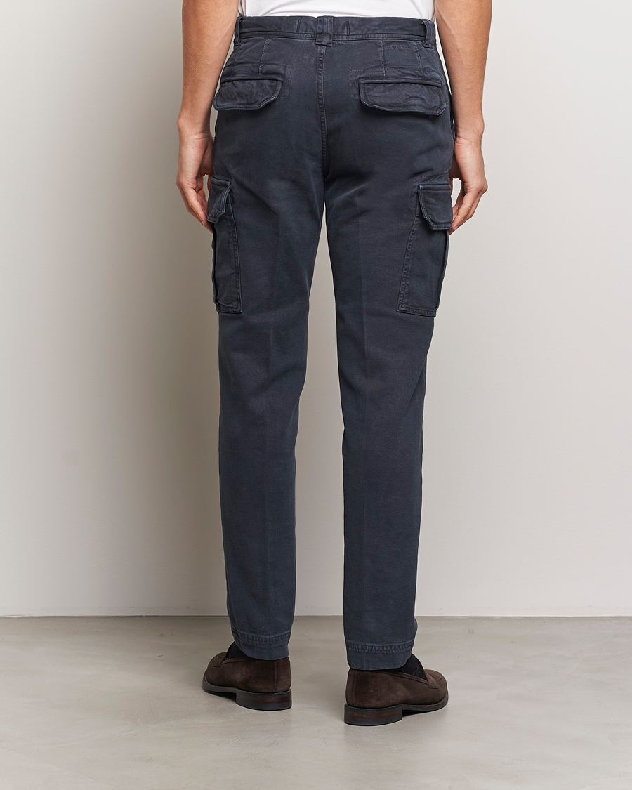 Hombres | Pantalones | Incotex | Slim Fit Cargo Pants Navy