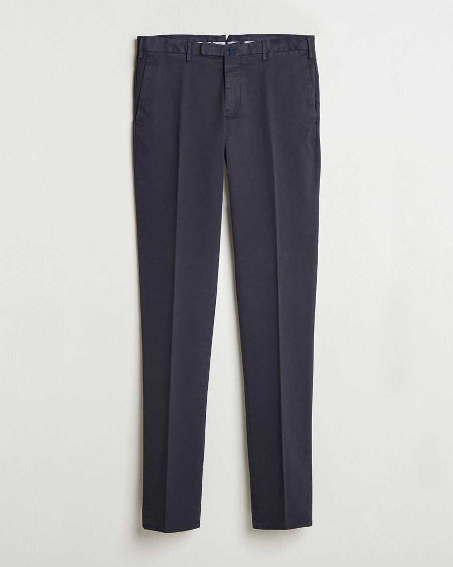 Hombres | Pantalones | Incotex | Slim Fit Cotton Stretch Chinos Navy