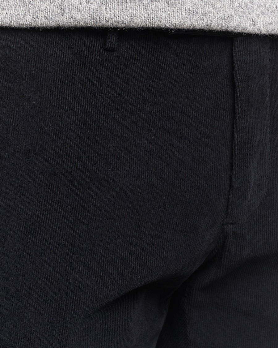 Hombres | Pantalones | Incotex | Slim Fit Baby Corduroy Trousers Navy