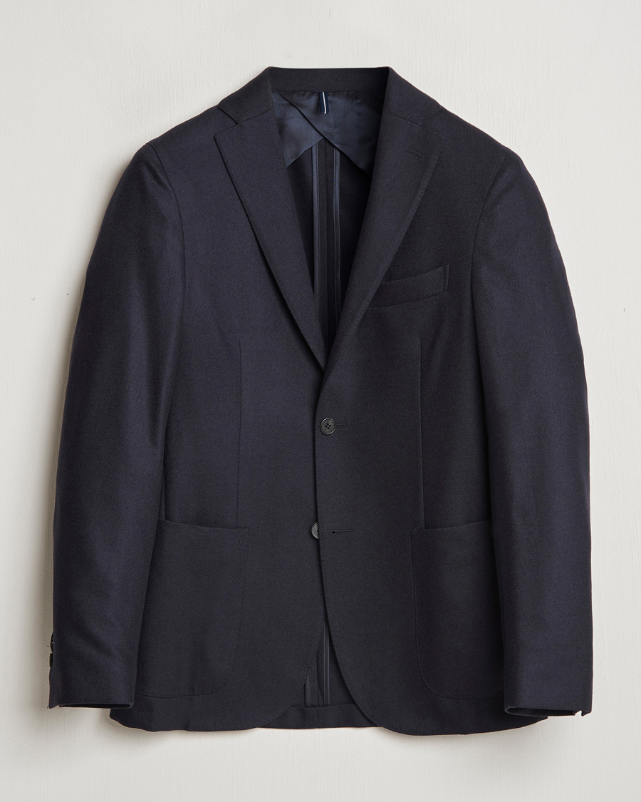 Hombres | Blazers | Incotex | Wool/Cashmere Blazer Navy