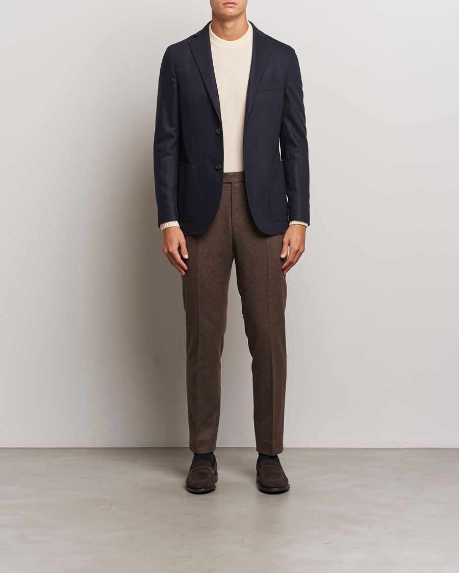 Hombres | Blazers | Incotex | Wool/Cashmere Blazer Navy