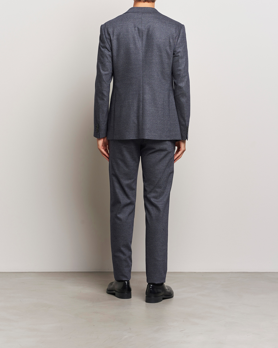 Hombres | Trajes | Giorgio Armani | Soho Wool/Cashmere Flannel Suit Navy Melange