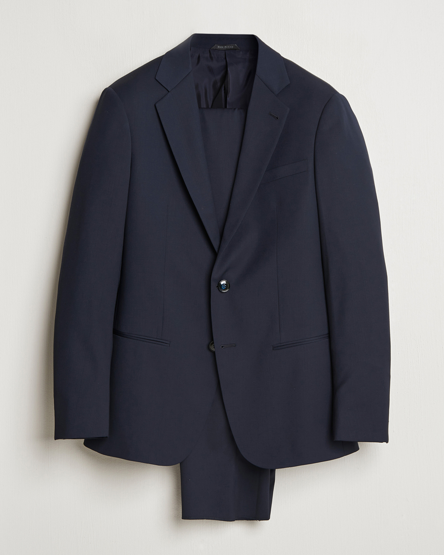 Hombres | Trajes | Giorgio Armani | Soho Virgin Wool Suit Navy