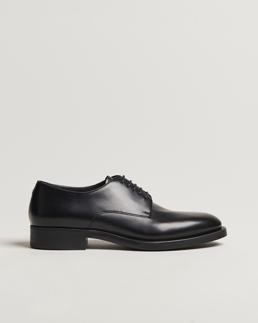 Hombres | Giorgio Armani Lace Up Derby Shoes Black Calf | Giorgio Armani | Lace Up Derby Shoes Black Calf