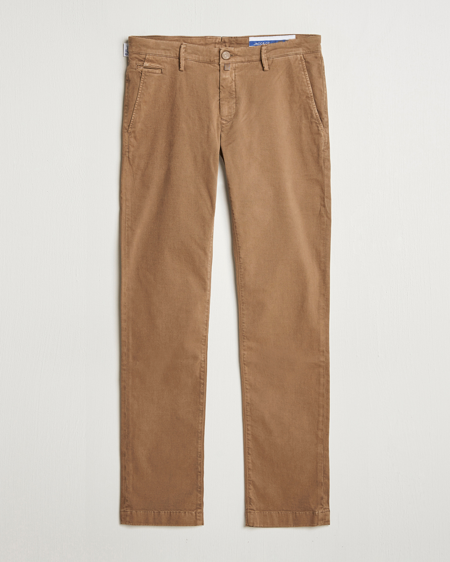 Hombres | Pantalones | Jacob Cohën | Bobby Cotton Chinos Beige