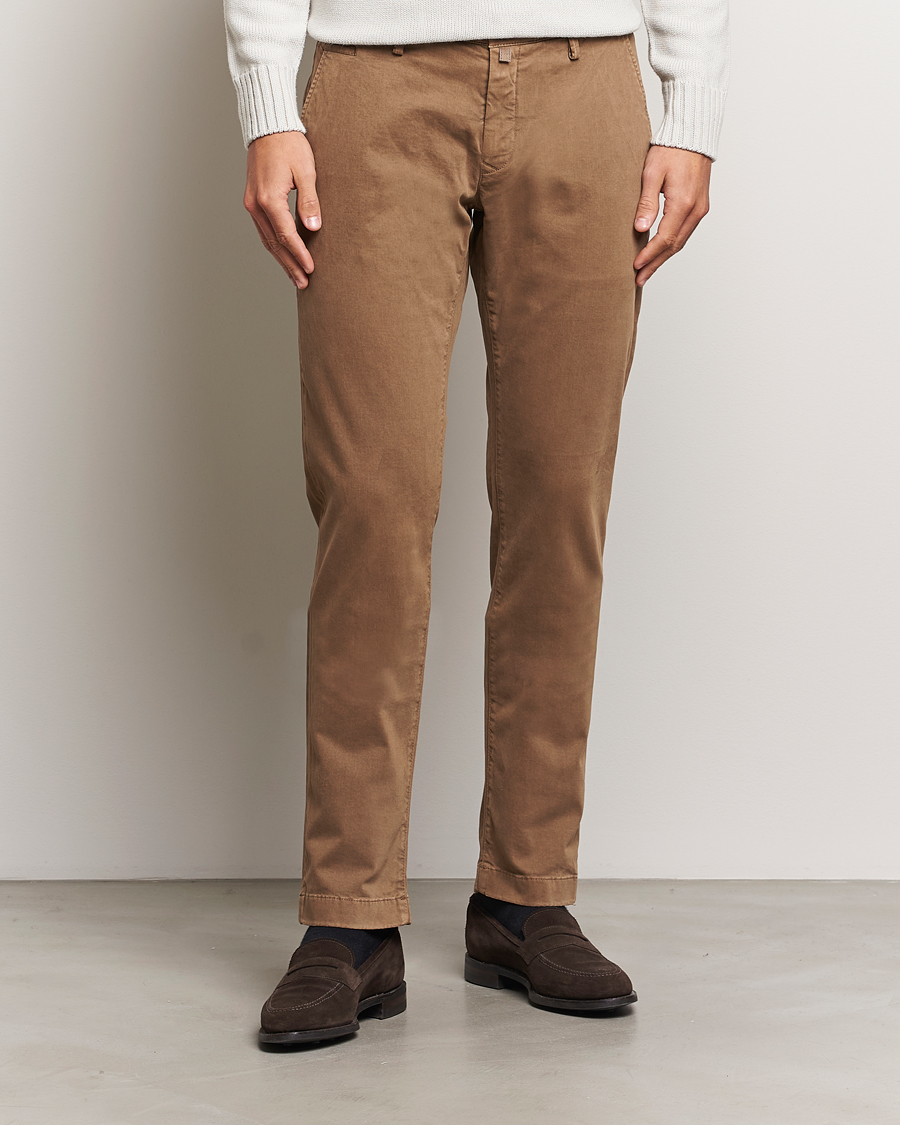 Hombres | Pantalones | Jacob Cohën | Bobby Cotton Chinos Beige