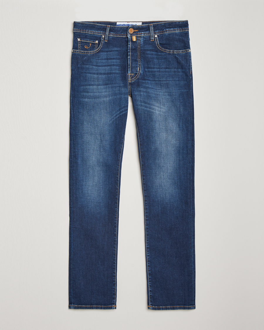 Hombres | Vaqueros | Jacob Cohën | Bard Slim Fit Stretch Jeans Mid Blue