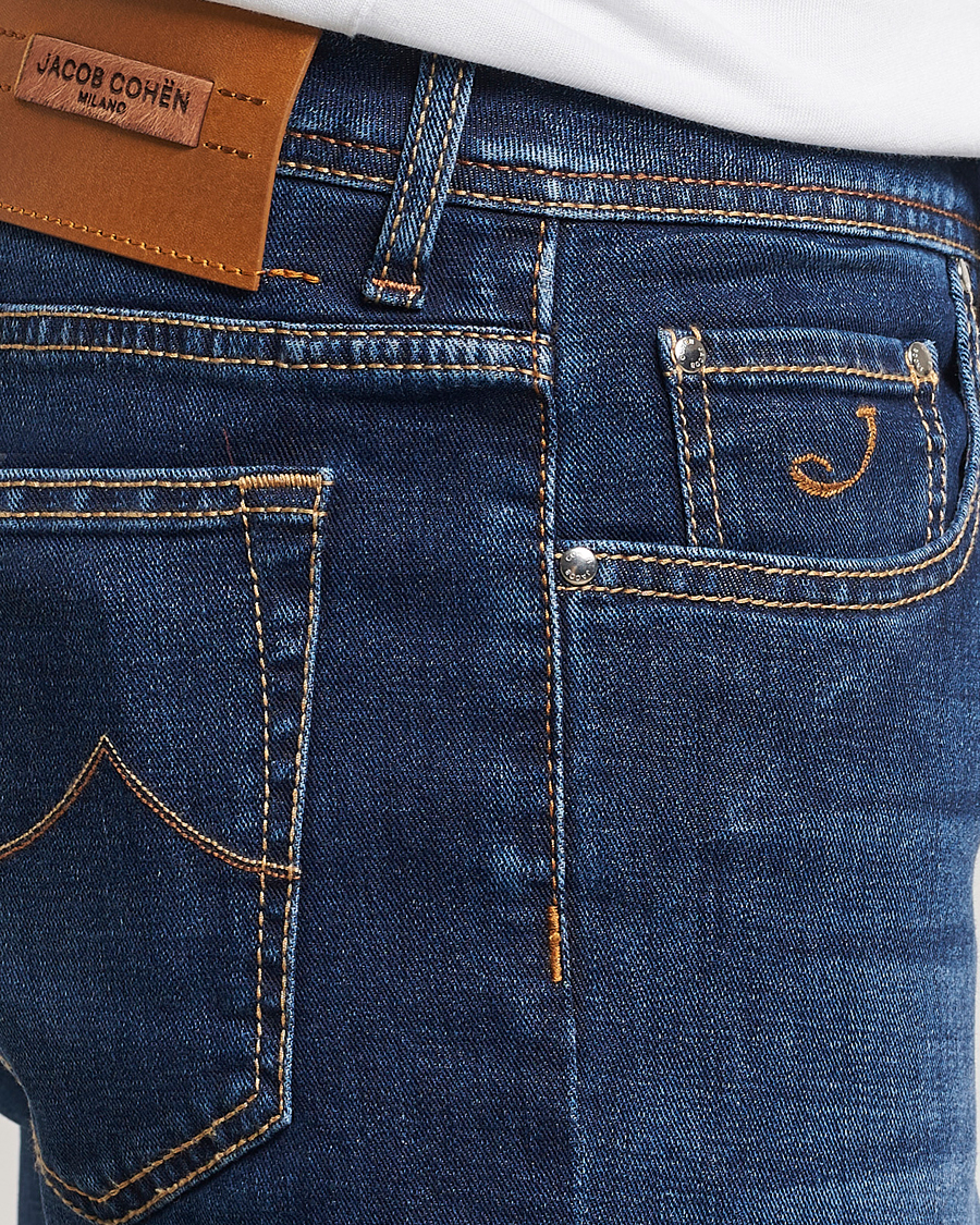 Hombres | Vaqueros | Jacob Cohën | Bard Slim Fit Stretch Jeans Mid Blue