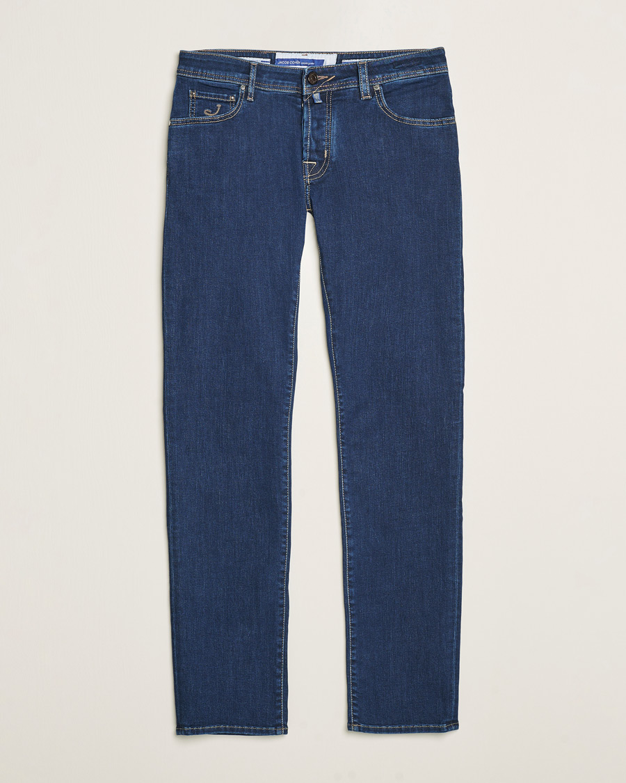 Hombres | Vaqueros | Jacob Cohën | Nick Slim Fit Streatch Jeans Dark Blue