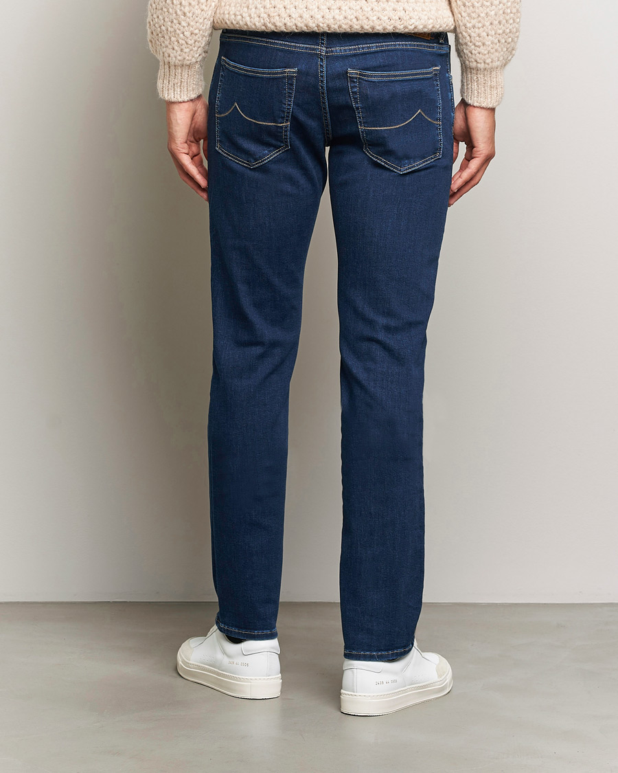 Hombres | Vaqueros | Jacob Cohën | Nick Slim Fit Streatch Jeans Dark Blue