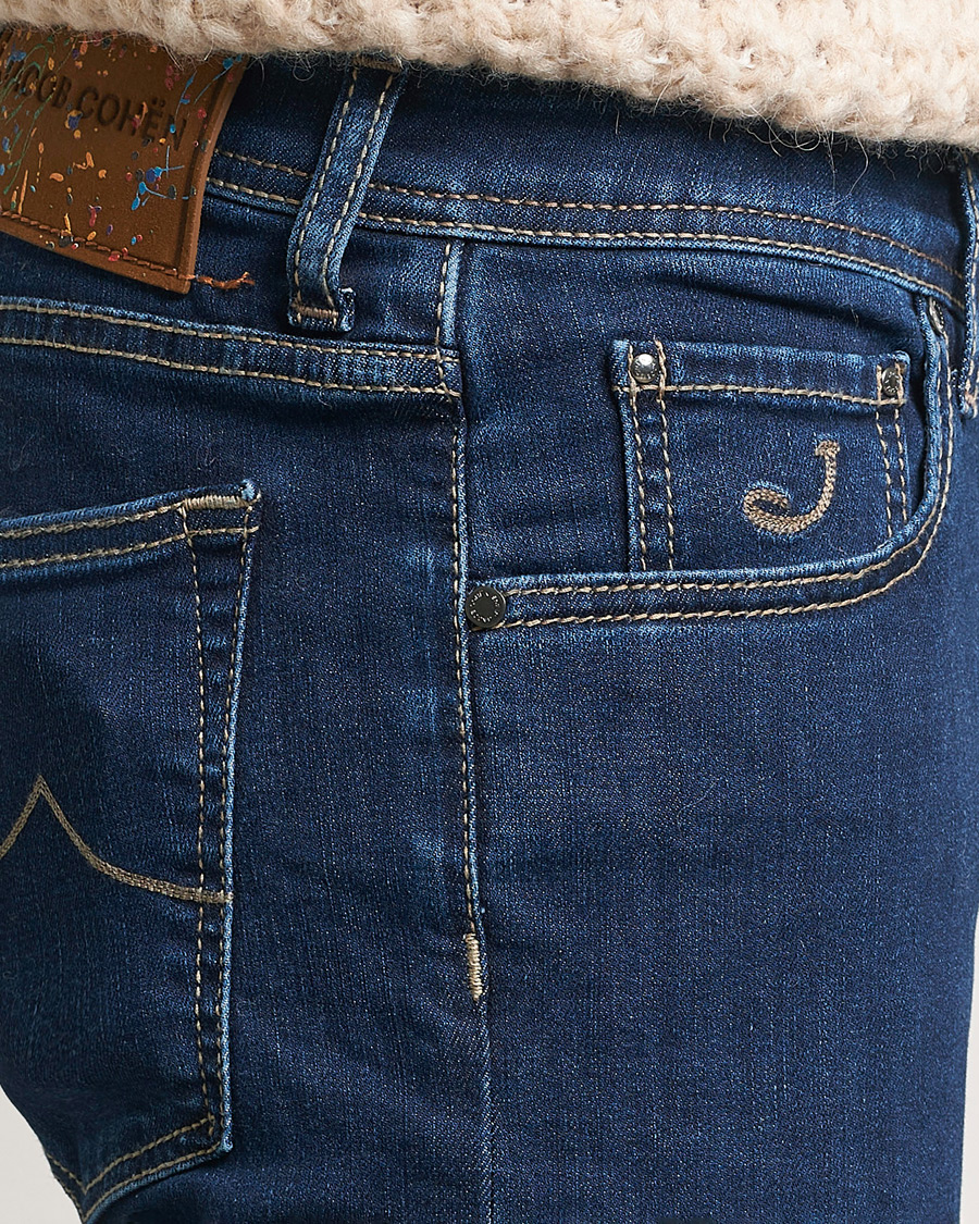 Hombres | Vaqueros | Jacob Cohën | Nick Slim Fit Streatch Jeans Dark Blue
