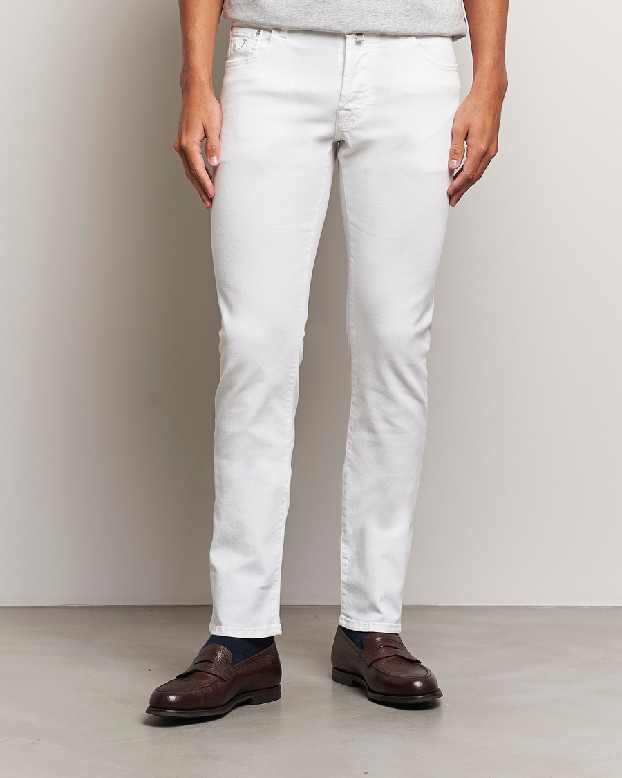 Hombres | Vaqueros | Jacob Cohën | Nick Slim Fit Streatch Jeans White