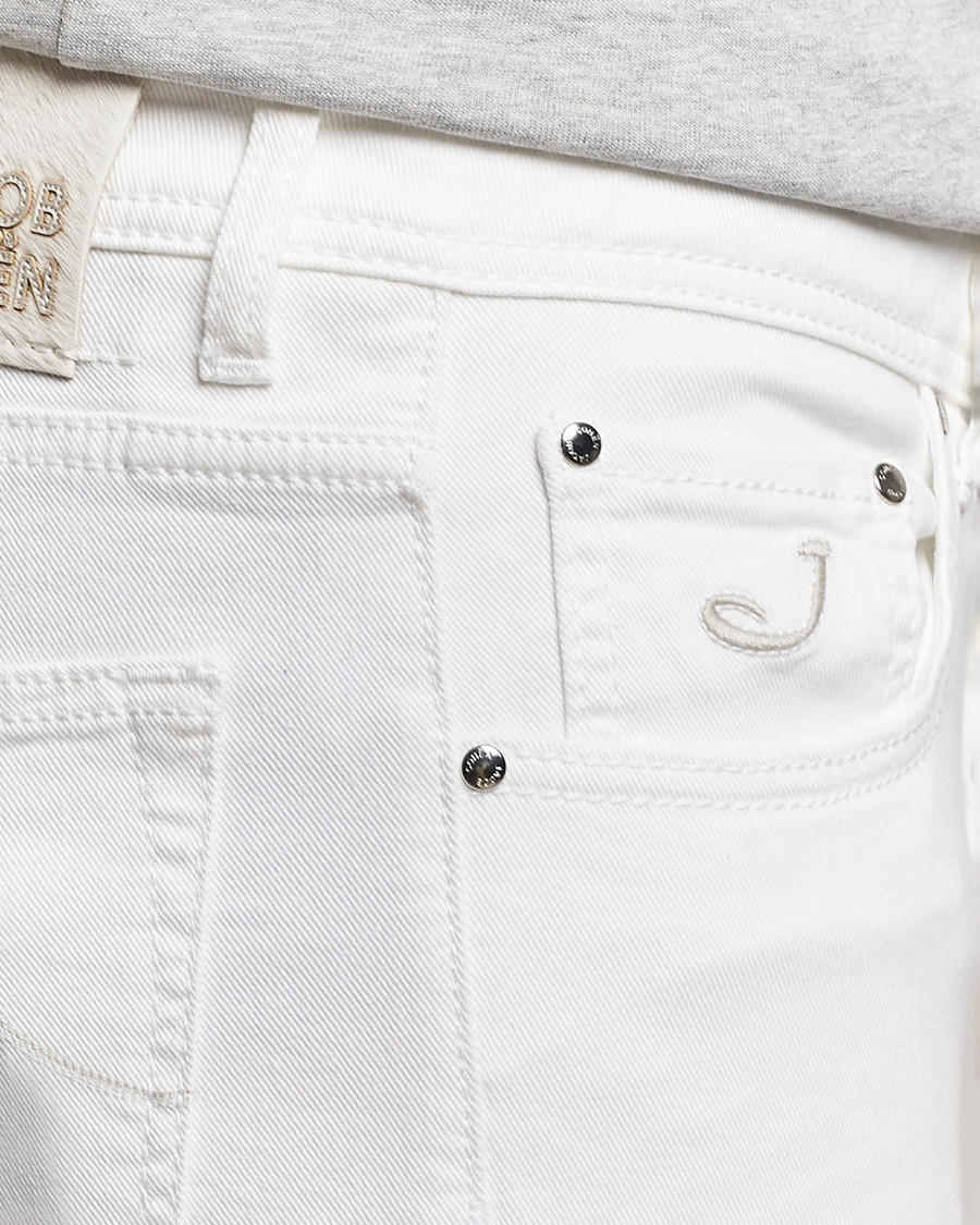 Hombres | Vaqueros | Jacob Cohën | Nick Slim Fit Streatch Jeans White