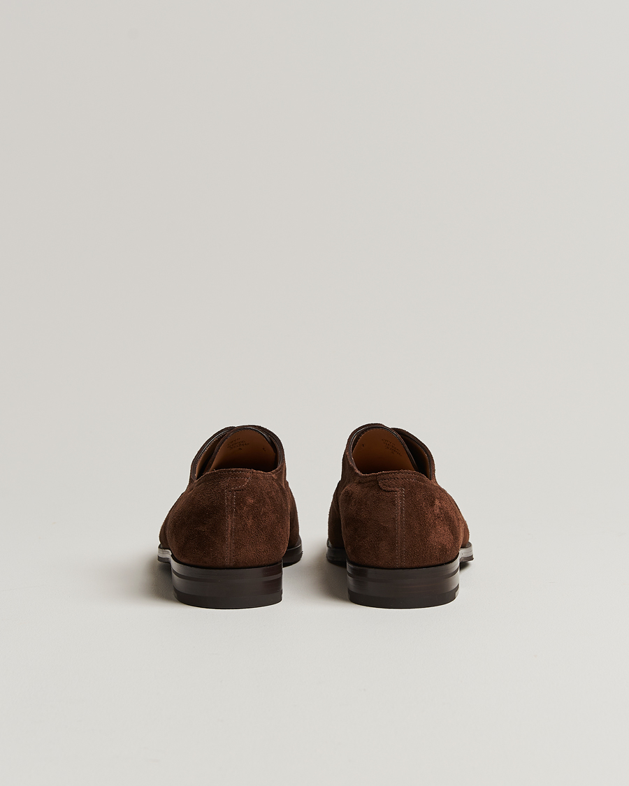 Hombres | John Lobb City II Oxford Dark Brown Suede | John Lobb | City II Oxford Dark Brown Suede
