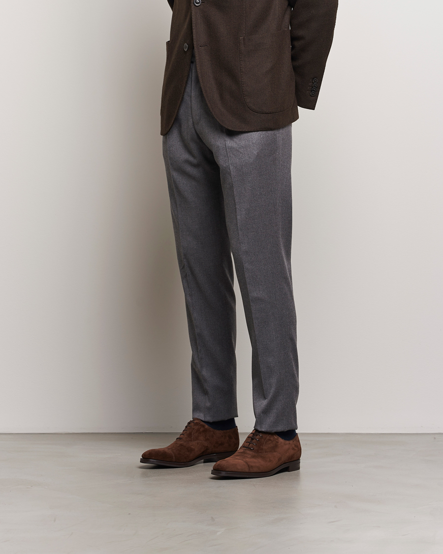 Hombres | John Lobb City II Oxford Dark Brown Suede | John Lobb | City II Oxford Dark Brown Suede