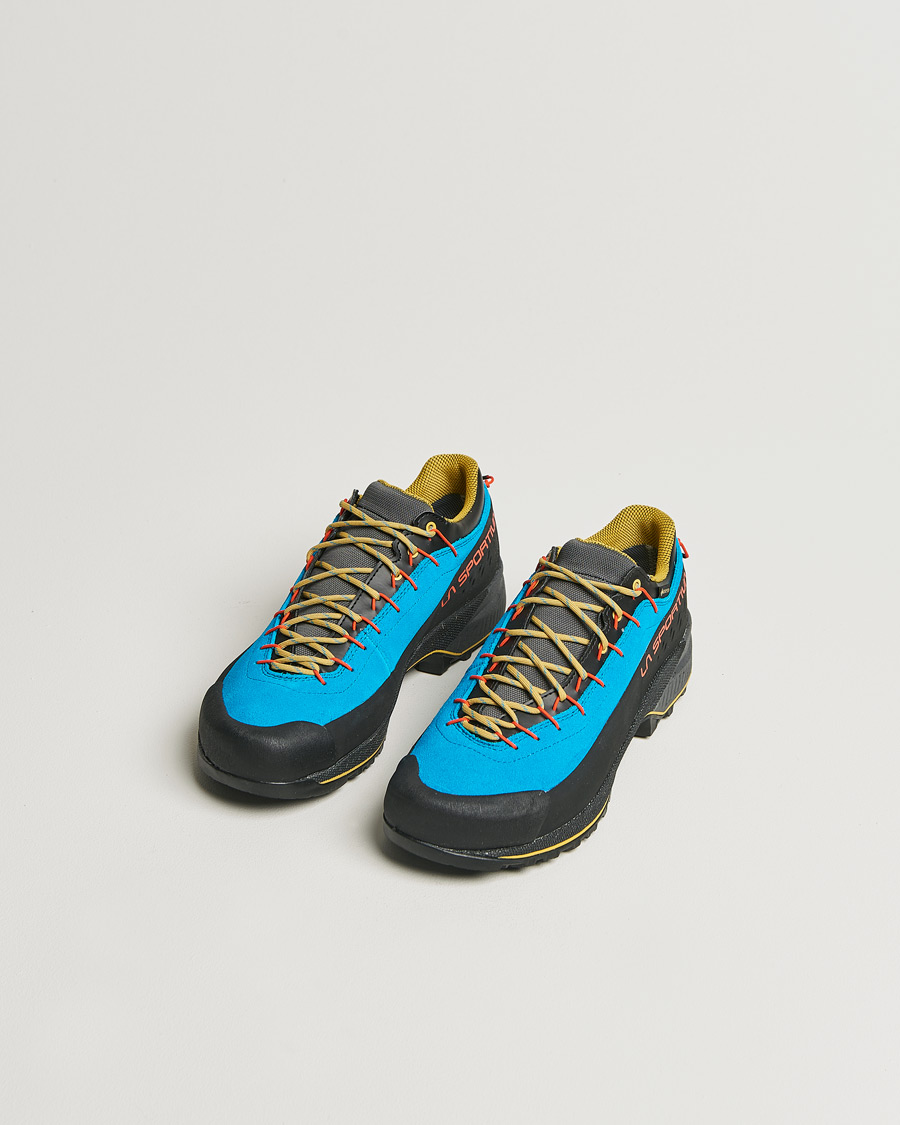 Hombres | La Sportiva TX4 Evo GTX Hiking Shoes Tropic Blue/Bamboo | La Sportiva | TX4 Evo GTX Hiking Shoes Tropic Blue/Bamboo