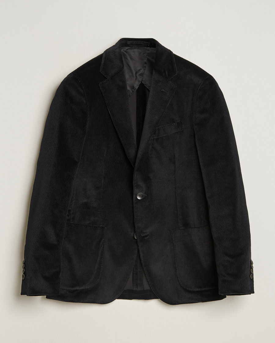 Hombres | Blazers | Lardini | Corduroy Blazer Black