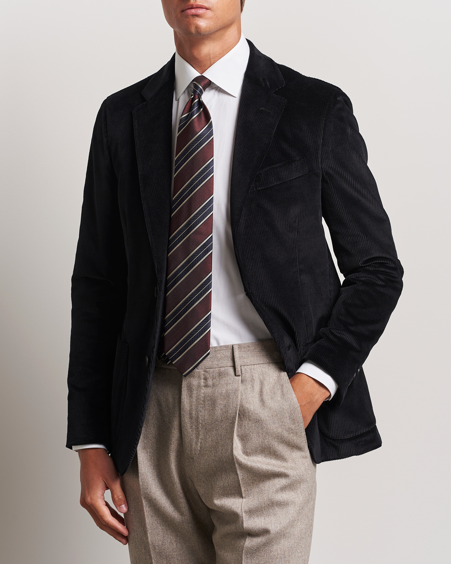 Hombres | Blazers | Lardini | Corduroy Blazer Black