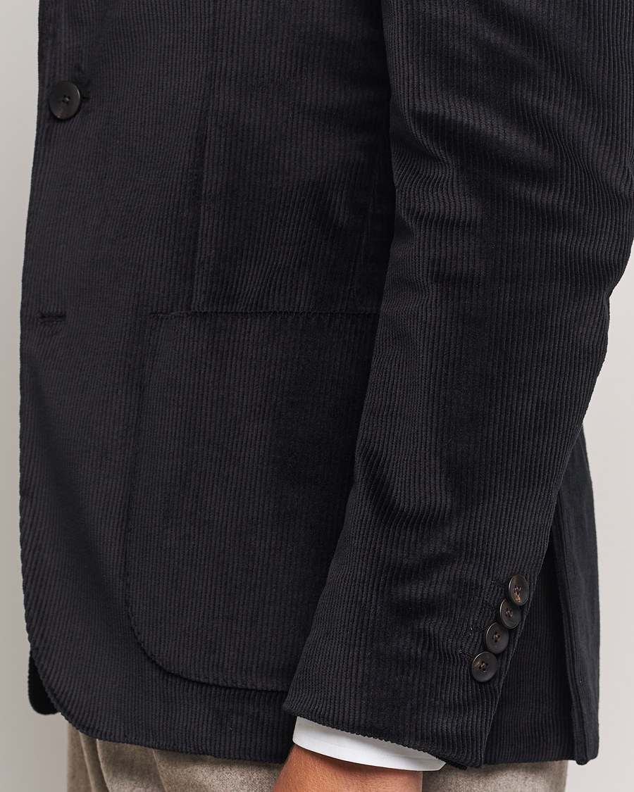 Hombres | Blazers | Lardini | Corduroy Blazer Black