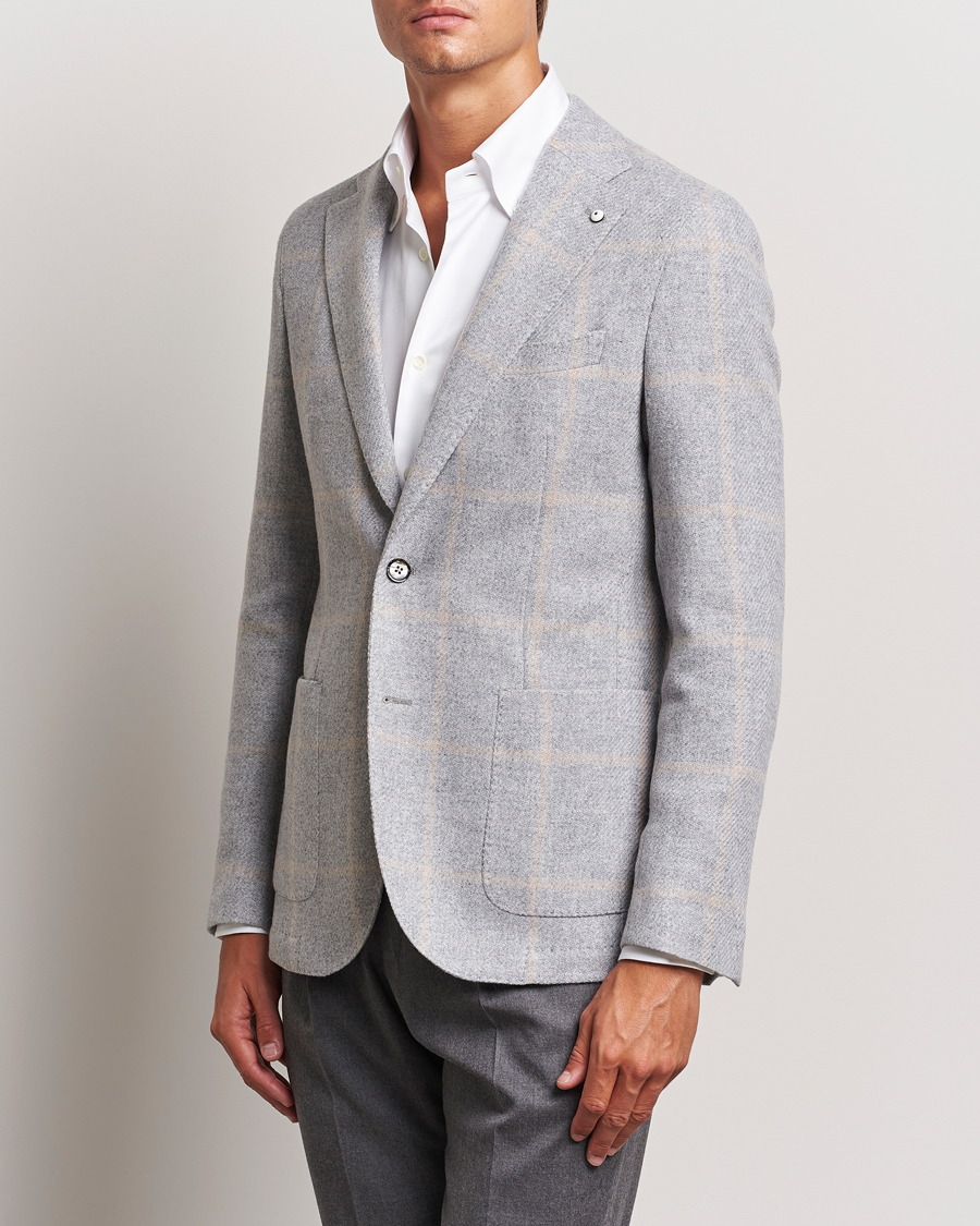 Hombres | Blazers | L.B.M. 1911 | Jack Regular Jersey Wool Blazer Light Grey