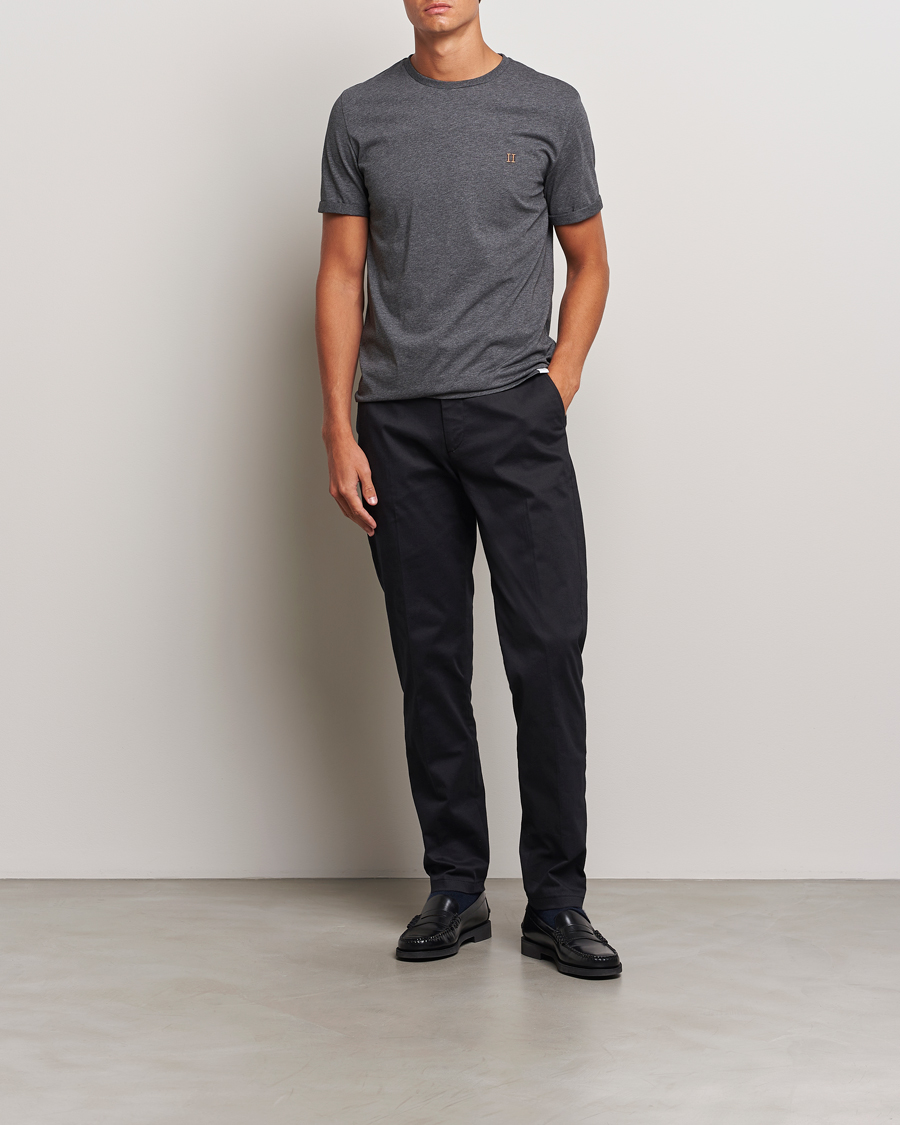 Hombres | Pantalones | LES DEUX | Como Reg Cotton Pants Black