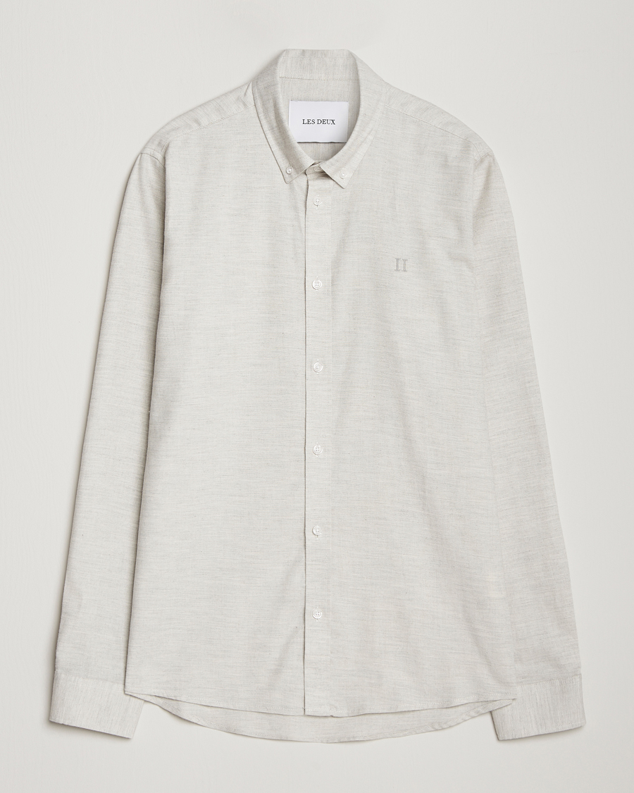 Hombres | Camisas | LES DEUX | Dessert Reg Shirt Snow Melange