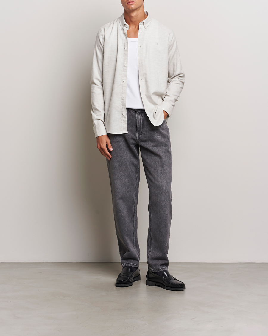Hombres | Camisas | LES DEUX | Dessert Reg Shirt Snow Melange