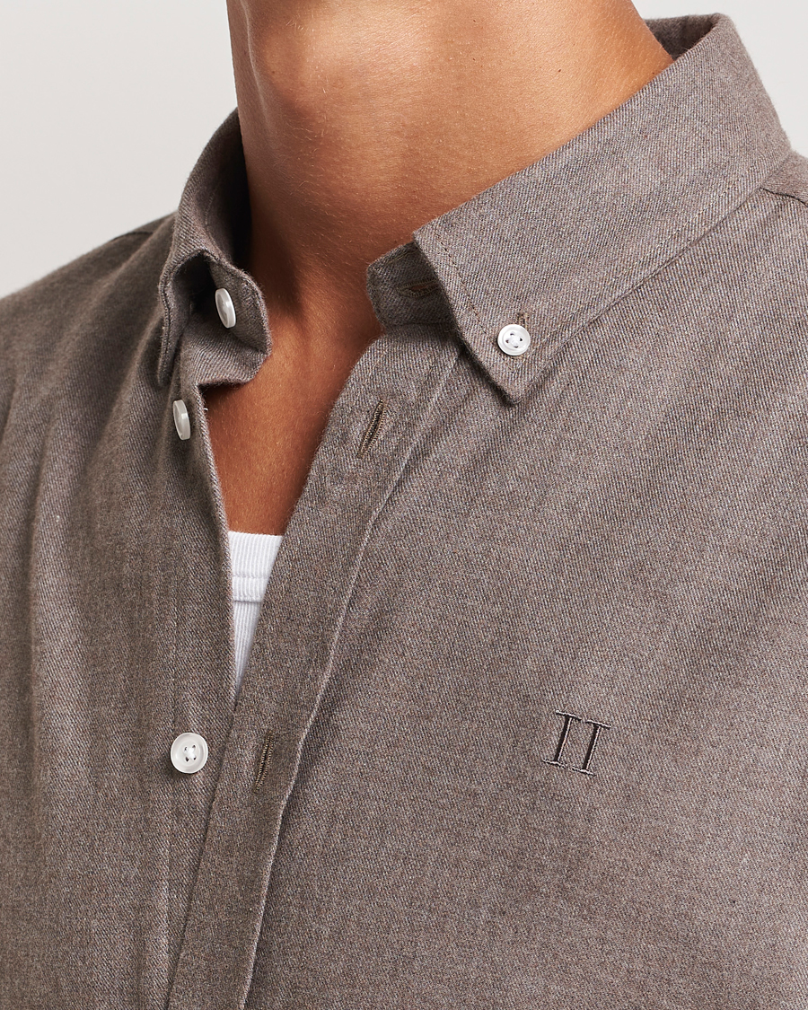 Hombres | Camisas | LES DEUX | Dessert Reg Shirt Mountain Grey Melange