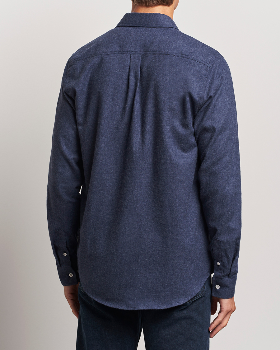 Hombres | Camisas | LES DEUX | Dessert Reg Shirt Dark Navy Melange
