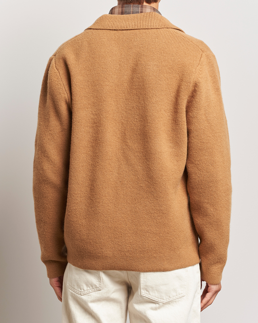 Hombres | Jerséis y prendas de punto | LES DEUX | Fischer Milano Overshirt Tobacco Brown