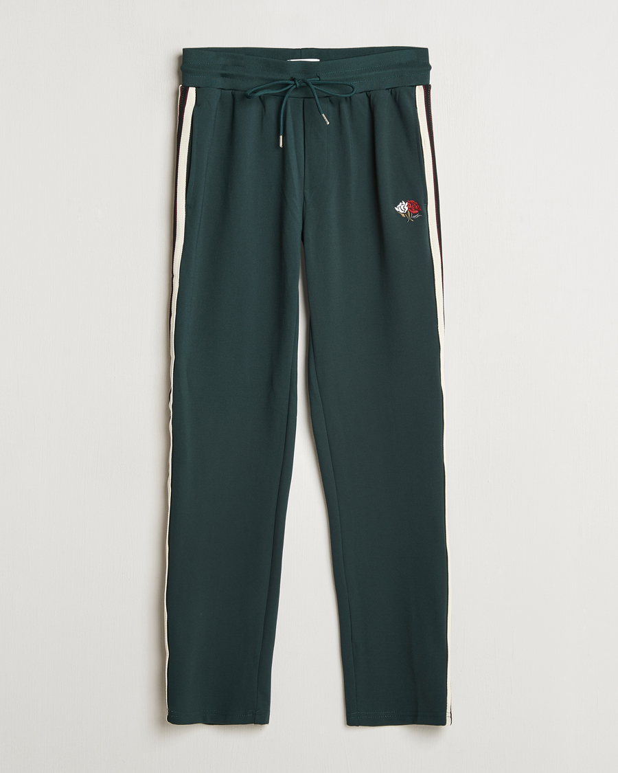 Hombres | Pantalones | LES DEUX | Sterling Track Pants 2.0 Pine Green/Ivory