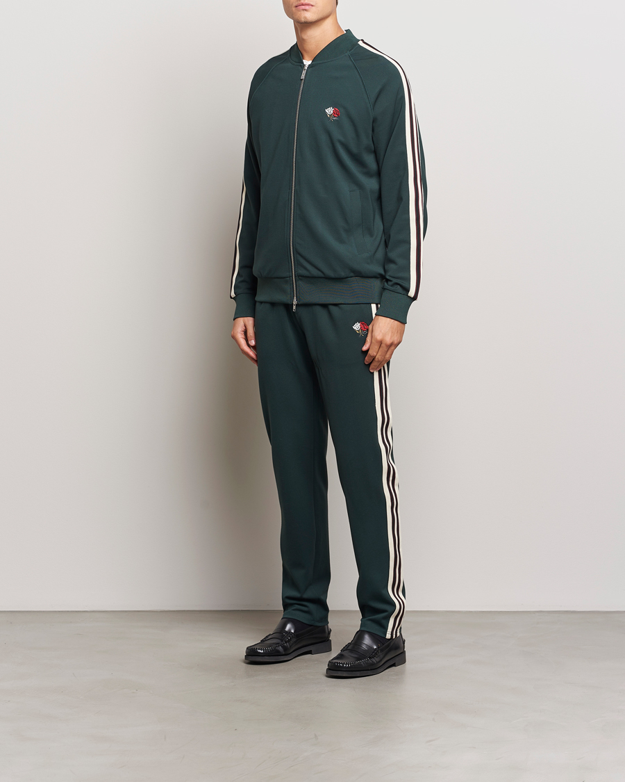 Hombres | Pantalones | LES DEUX | Sterling Track Pants 2.0 Pine Green/Ivory