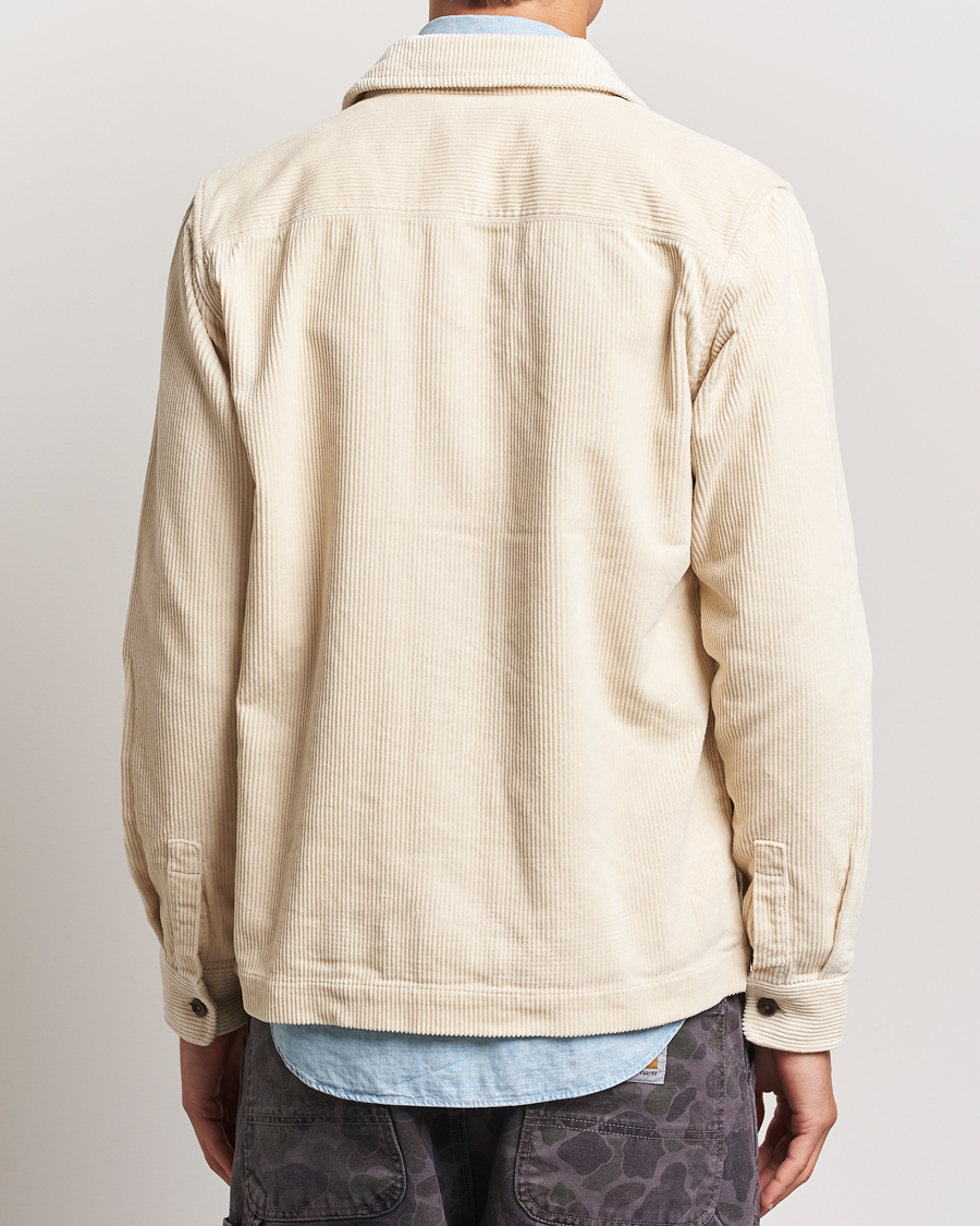 Hombres | Camisas | LES DEUX | Layton Corduroy Overshirt Ivory