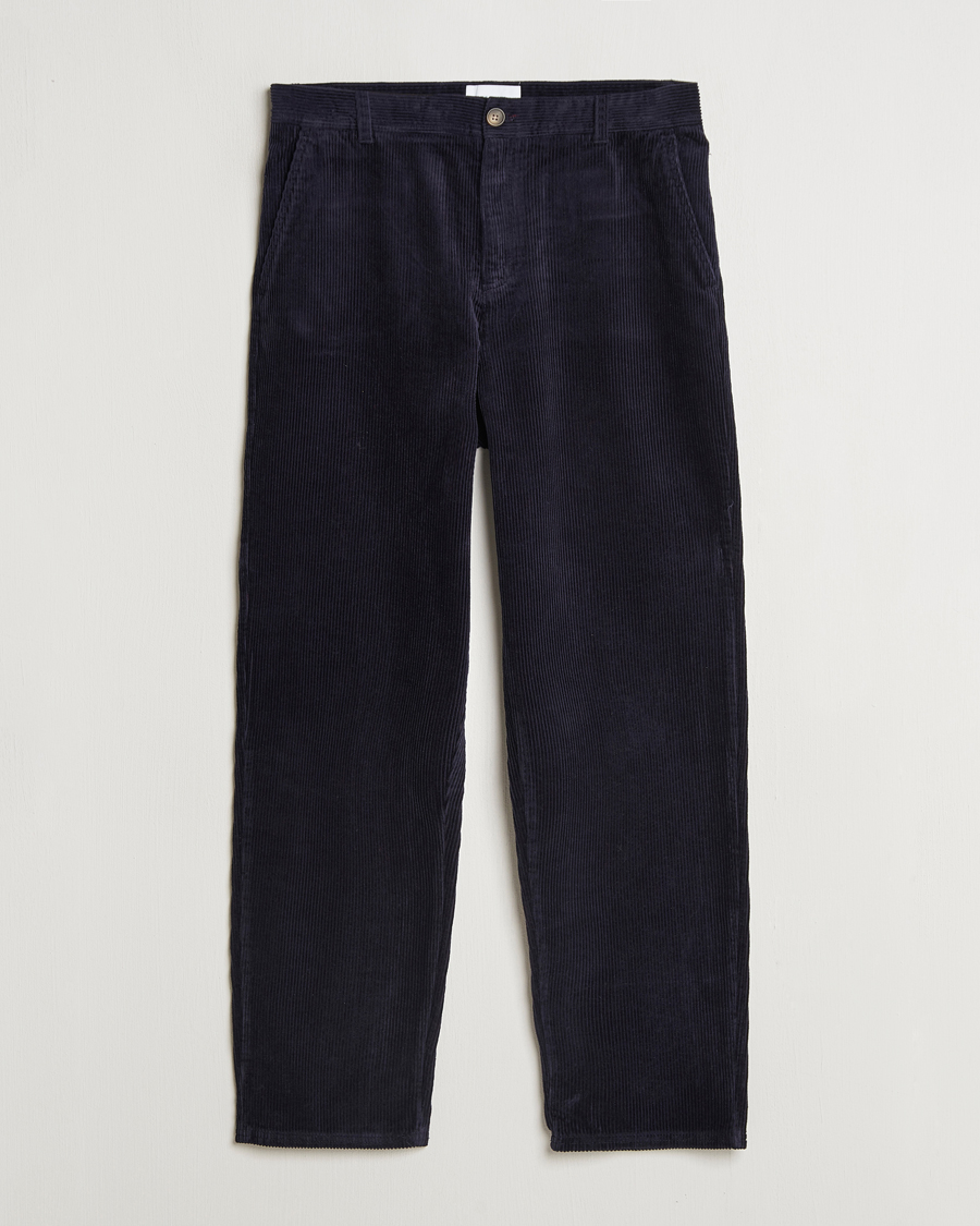 Hombres | Pantalones | LES DEUX | Kody Heavy Corduroy Pants Dark Navy