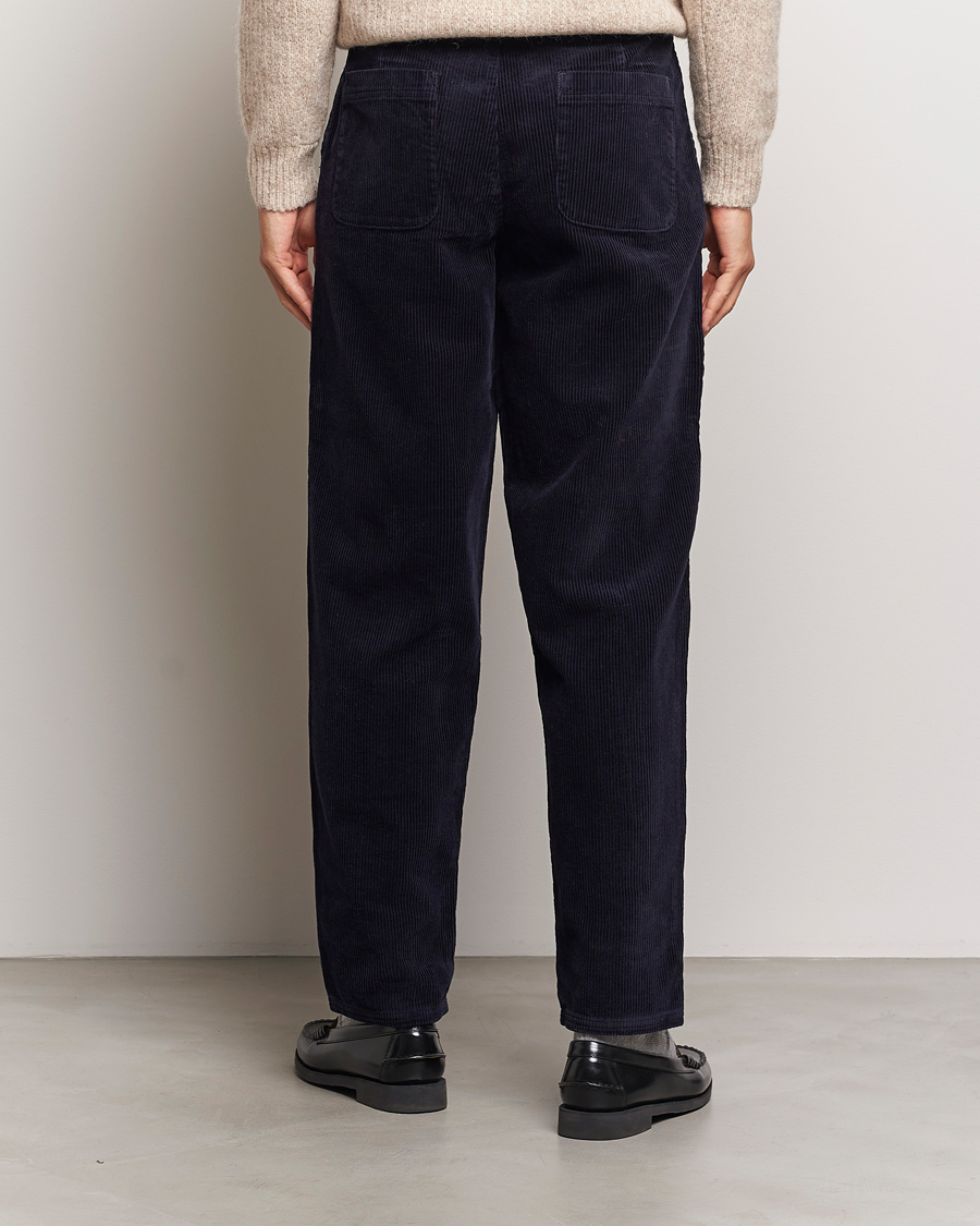 Hombres | Pantalones | LES DEUX | Kody Heavy Corduroy Pants Dark Navy