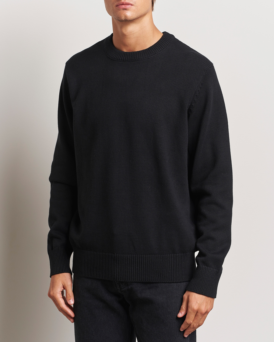 Hombres | Jerséis y prendas de punto | LES DEUX | Gary Cotton Knit 2.0 Black
