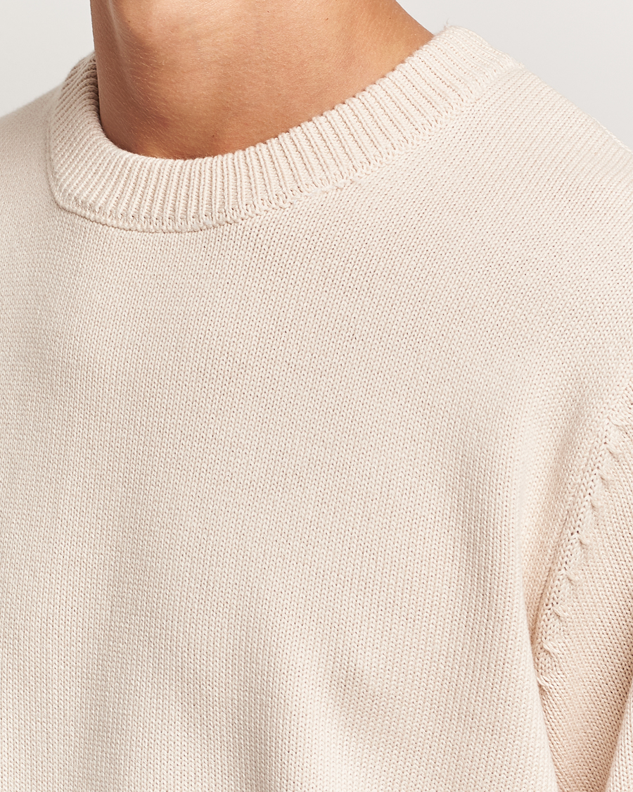 Hombres | Jerséis y prendas de punto | LES DEUX | Gary Cotton Knit 2.0 Ivory