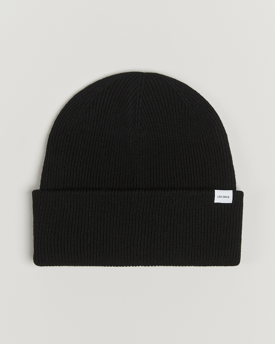Hombres | Les Deux Wayne Wool Beanie Black | LES DEUX | Wayne Wool Beanie Black