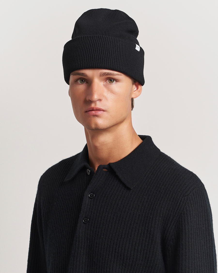 Hombres | Les Deux Wayne Wool Beanie Black | LES DEUX | Wayne Wool Beanie Black