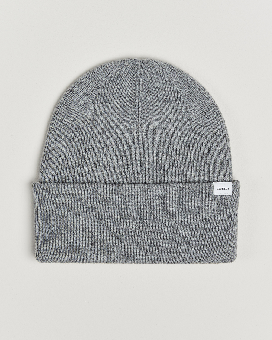 Hombres | Les Deux Wayne Wool Beanie Grey Melange | LES DEUX | Wayne Wool Beanie Grey Melange