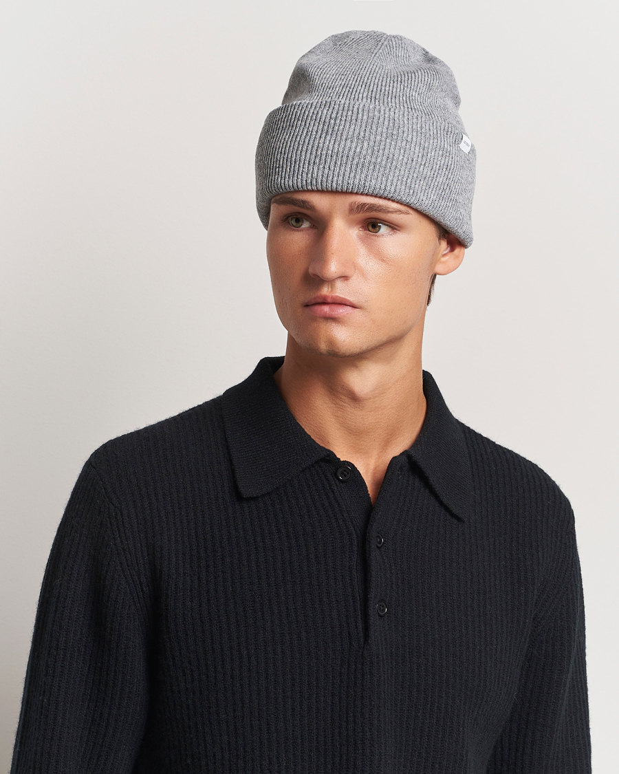 Hombres | Les Deux Wayne Wool Beanie Grey Melange | LES DEUX | Wayne Wool Beanie Grey Melange