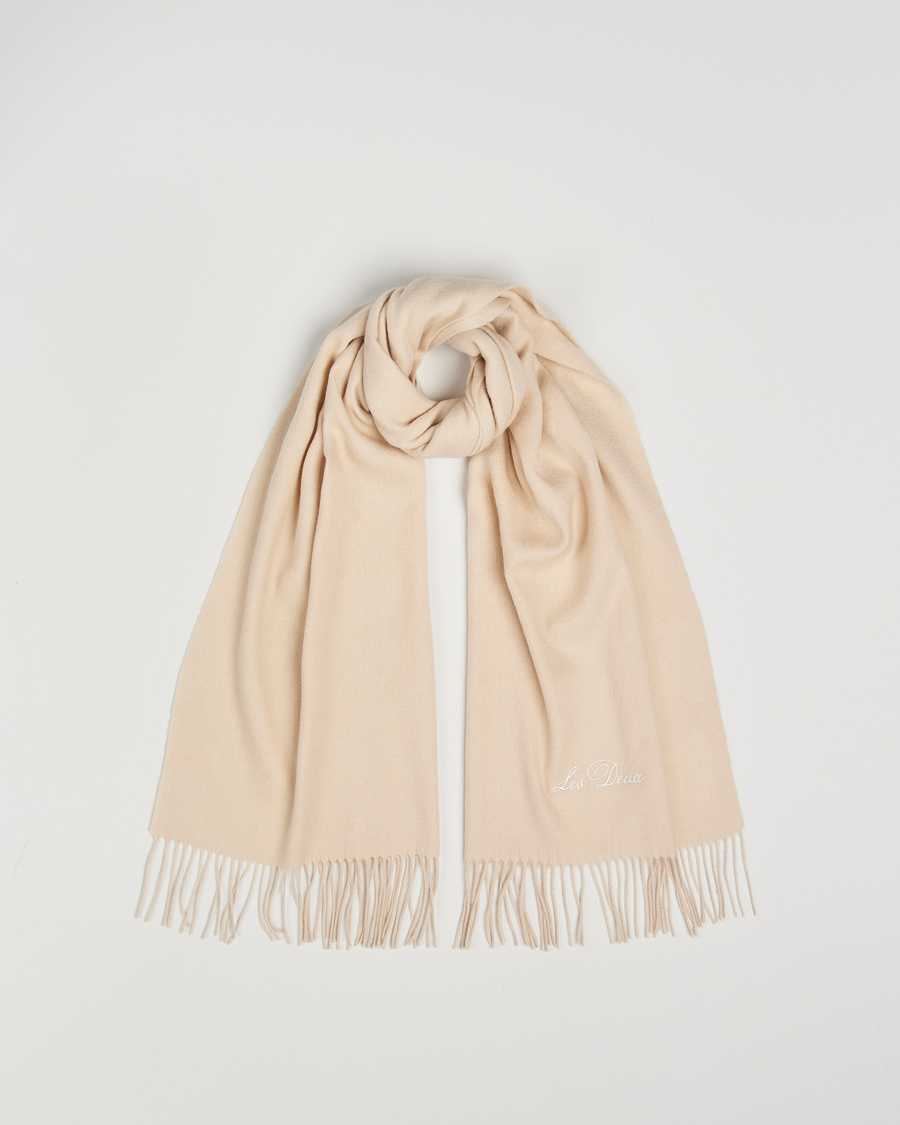 Hombres | Les Deux Wayne Wool Scarf Ivory | LES DEUX | Wayne Wool Scarf Ivory