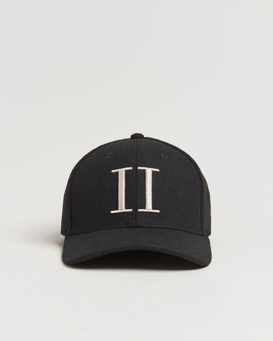 Hombres | Les Deux Encore Wool Baseball Cap Black/Ivory | LES DEUX | Encore Wool Baseball Cap Black/Ivory