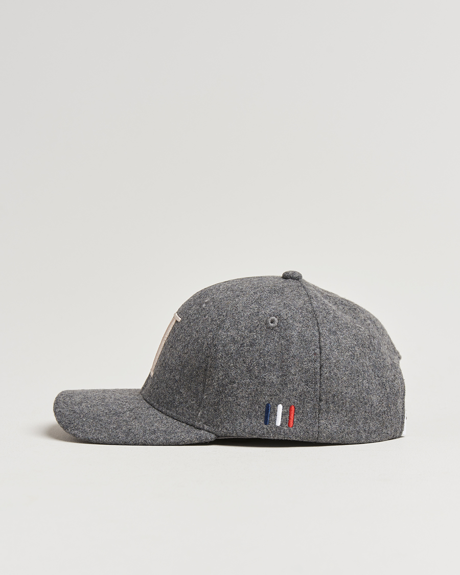 Hombres | Les Deux Encore Wool Baseball Cap Light Grey Melange | LES DEUX | Encore Wool Baseball Cap Light Grey Melange